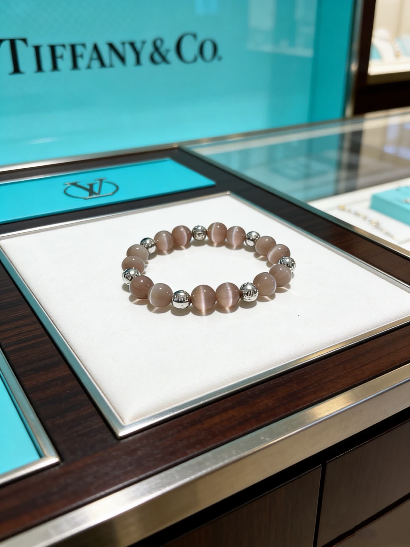 Tiffany & Co. Gray Beaded Bracelet